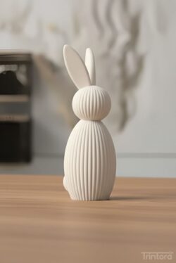 İskandinav Tavşan Dekoratif Biblo Kitaplık Sehpa Ev Dekoru - Beyaz Renk